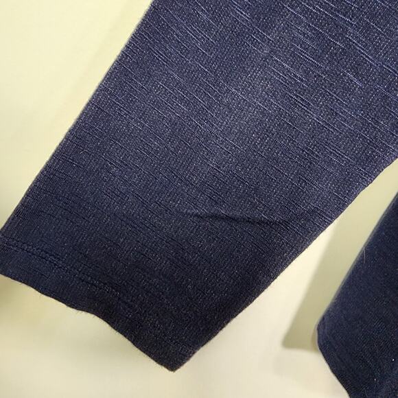 Chicos Tunic Top Womens Size 2 Large Cozisoft V Neck Pocket 3/4 Sleeve Blue Knit - Picture 7 of 12